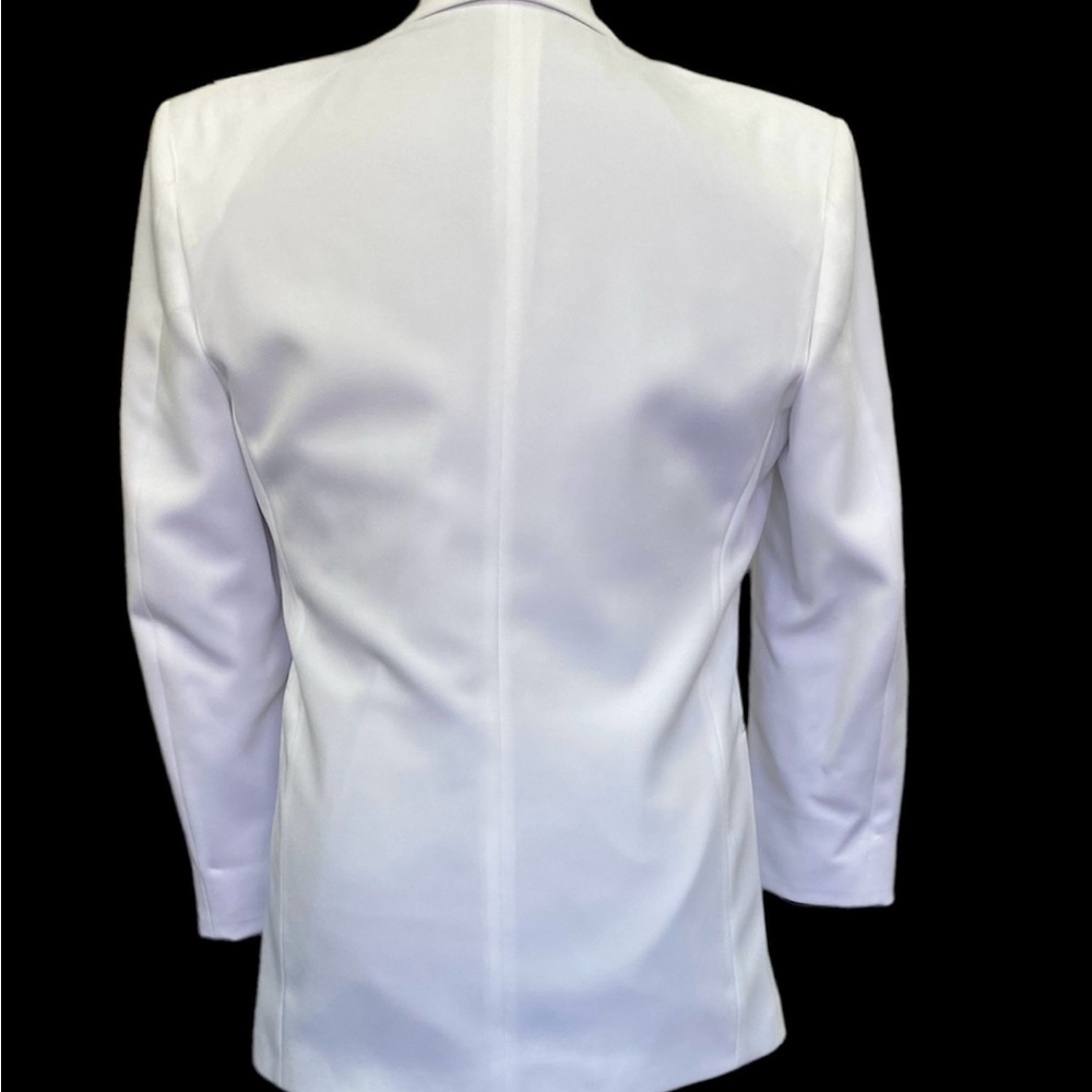 Men's White Tuxedo Jacket (LaStrada) - Modern Fit, Prom, Cruise, Formal - Picture 4 of 8